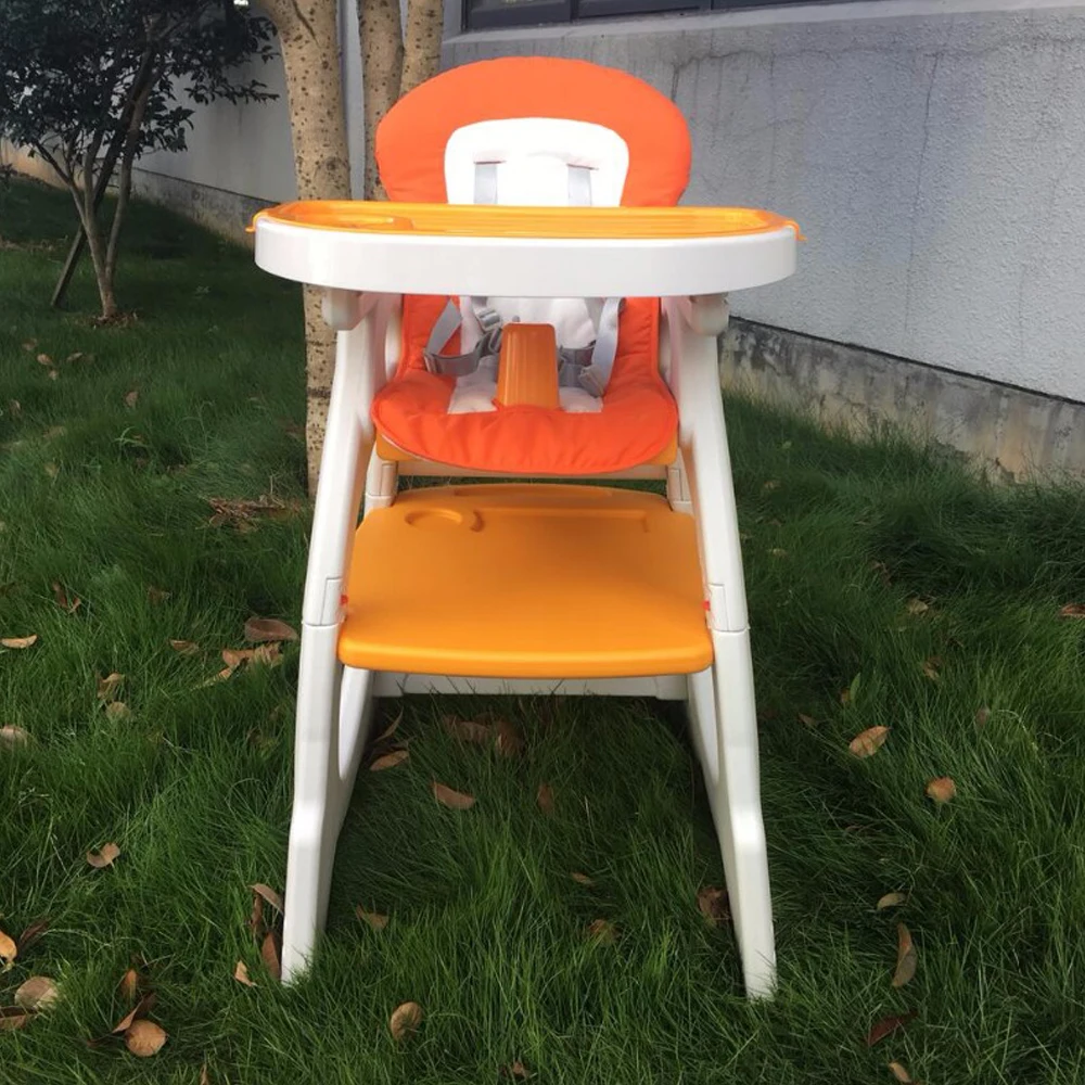 EN71-3 standard multi-function non-taxic plastic free baby feeding high chair 3 in 1 Kids Furniture