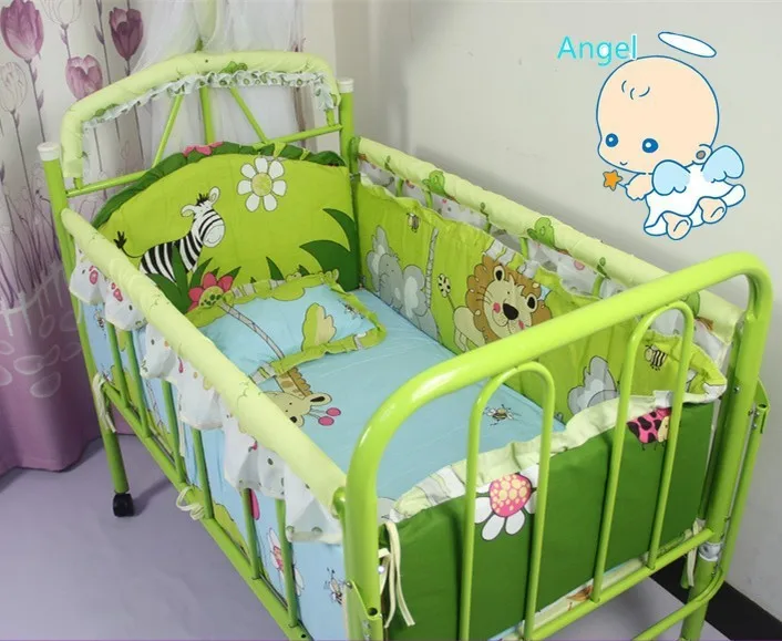 Promotion 10PCS baby bed set baby crib bedding set baby bedding bumper bumpers matress pillow duvet
