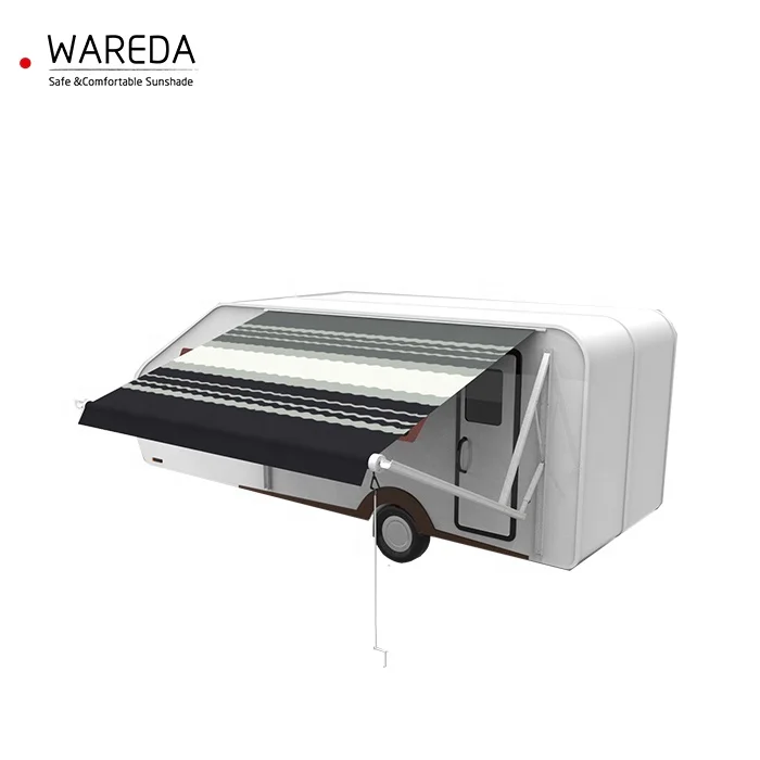 Roll Up Electric  RV Caravan Awning, Power Trailer  Awning