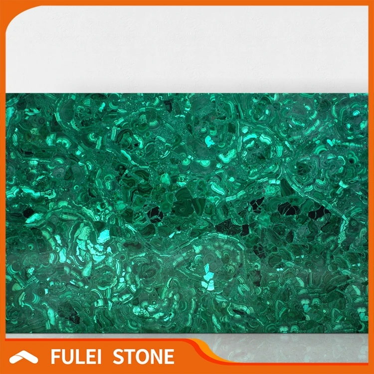 Top quality gemstone semi precious green malachite stone slab