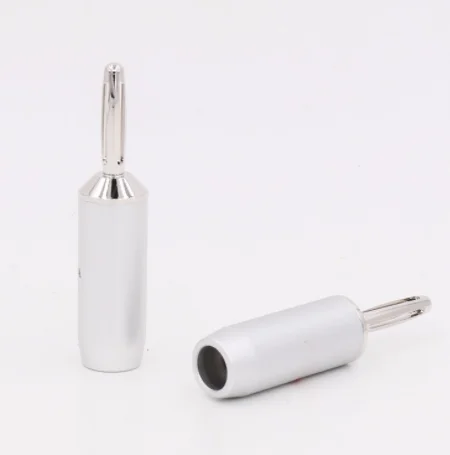 Rhodium plated Speaker cable banana terminal connector