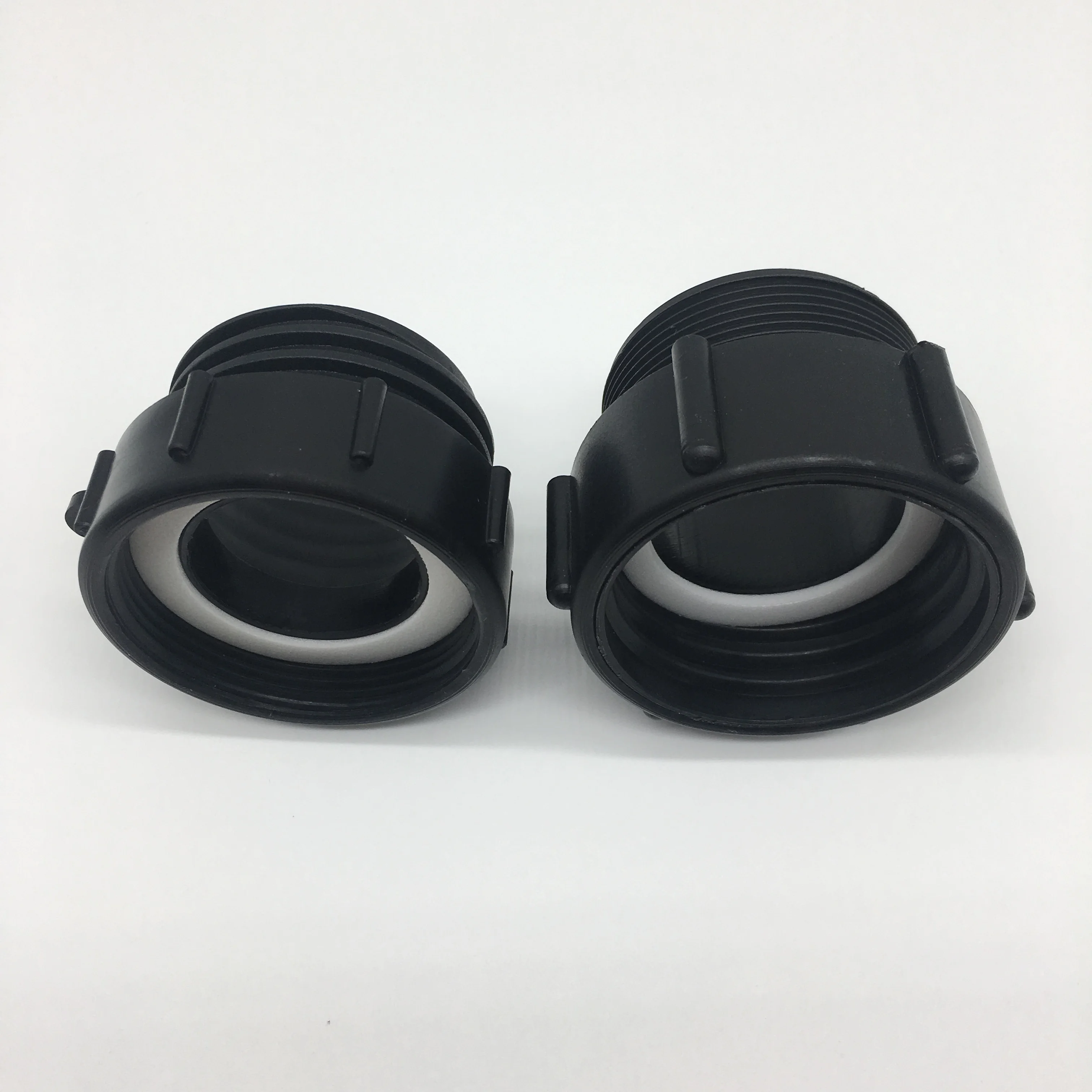 IBC Valve Adapter Outlet 2 Inches Thread S60*6 Coupling Female or Male or Hose Black Injection to BSP or BSP to S60*6 Fumaoxin