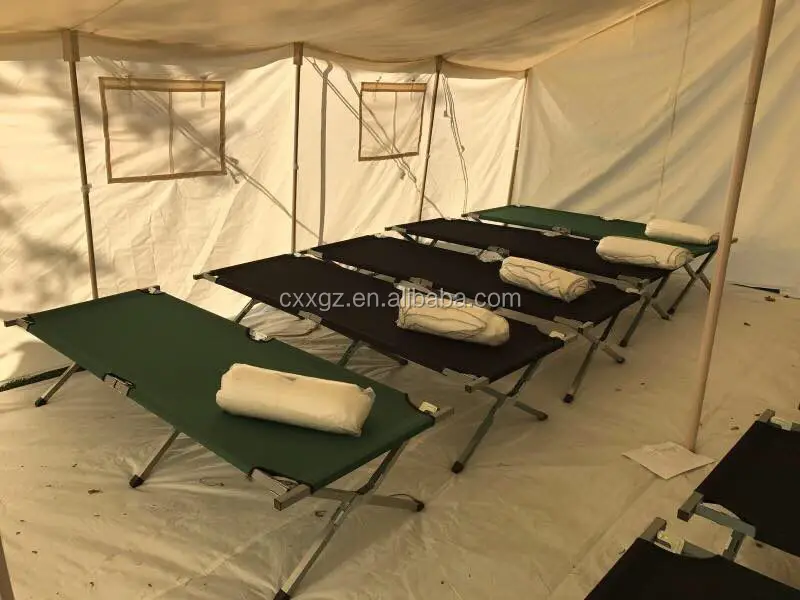 High quality Aluminum Steel Folding Foldable Cot Camping Bed with 600D carrying bag