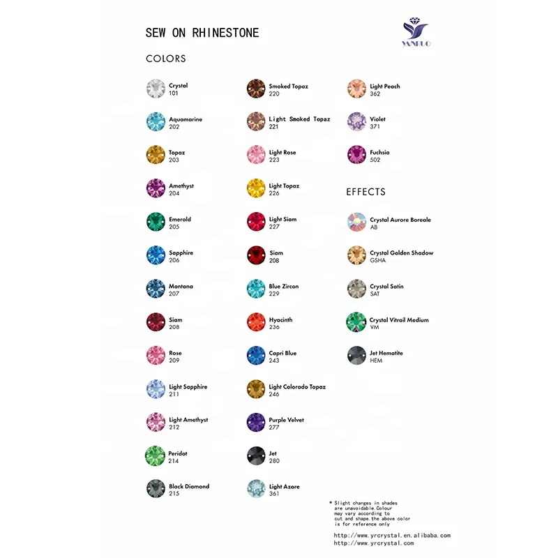 YANRUO  3230 All Sizes Fuchsia Drop Flatback Sew On Crystal Strass Loose Rhinestone Beads For Garment Accessories