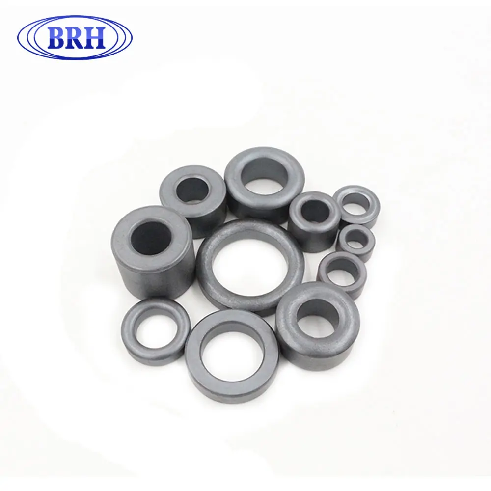 High frequency high permeability whole series custom NiZn bobbin EMI round cable soft toroidal ferrite ring core