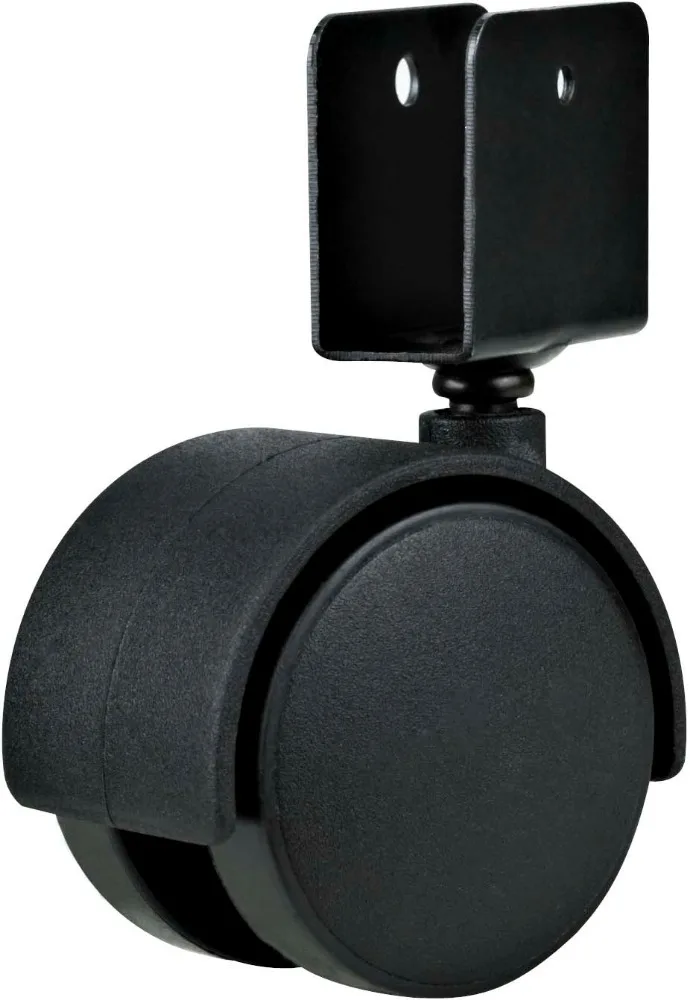 Furniture Caster Wheel 50 Mm Nylon 30 Kg Load Capacity Sofa Caster Wheels Office Chair Roda Modern TWYT50 50 Mm/2 Inch Black