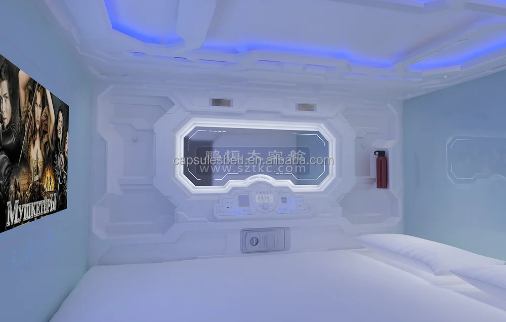 2016 High End Capsule Hotel Bed Bedroom Furniture Sleepbox Nap Bed Sleep Pod Cabin Room