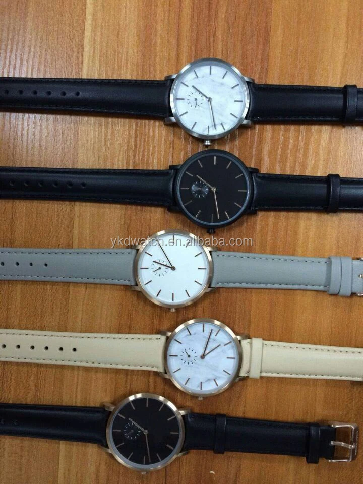 Мода мрамор часы, движение япония нержавеющей стали 5 атм