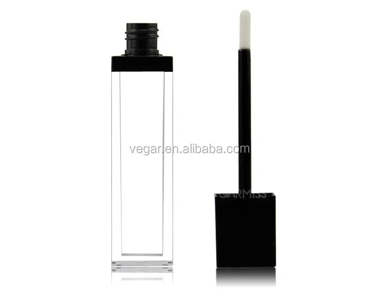 custom lip gloss container acrylic square lip gloss bottles liquid lipstick casing
