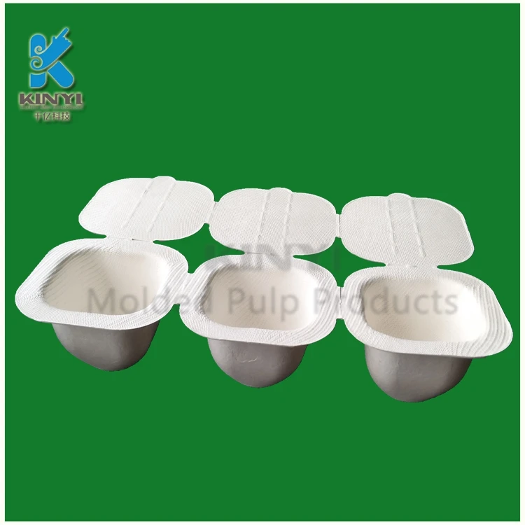 Custom Sugarcane Paper Pulp Sweet Chocolate Insert Tray Packaging Food & Beverage Packaging Embossing Bio-degradable Accept
