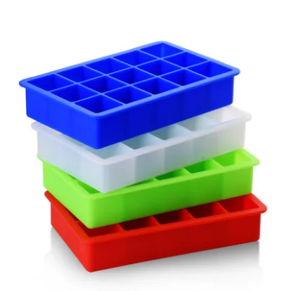 15 cavity custom silicone ice cube tray LFGB