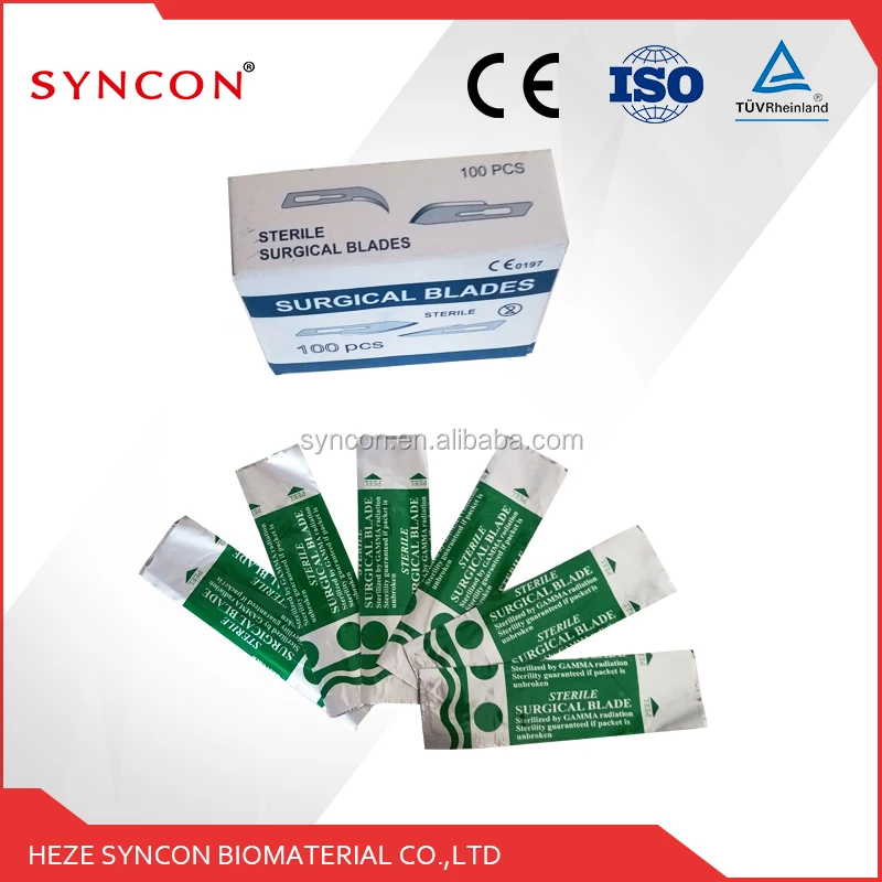 Syncon одноразовые стерилизовать хирургический скальпель лезвия