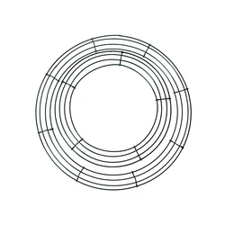 Factory Sales Florist Wire Wreath Rings To Make Christmas Wreath For Christmas Wreath Decoration