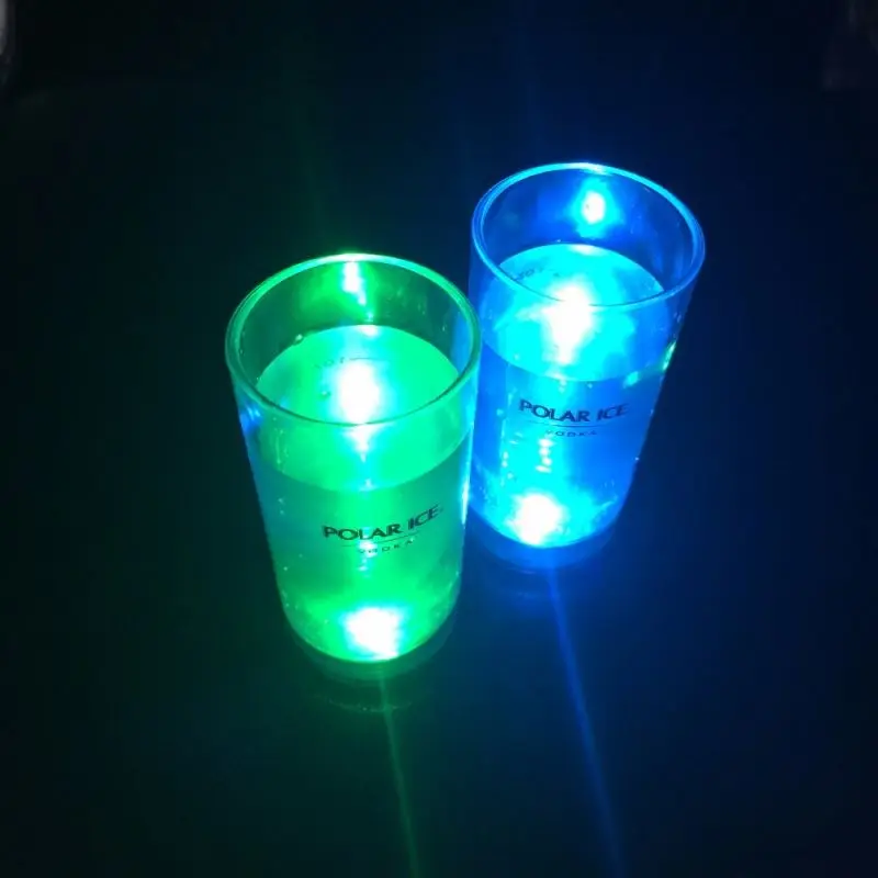 60ml LED light up tequila vodka personalized shot glass