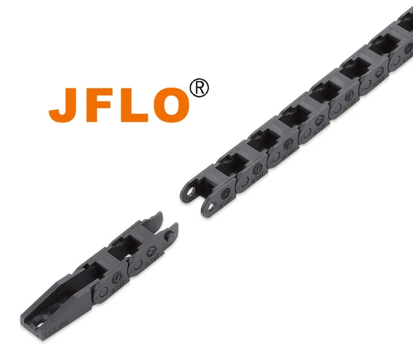 JFLO J07Q.1.B Micro Series of 7mm Cable Chain flexible Wire Protect for Laser Craving Machine 7X7 Carrier