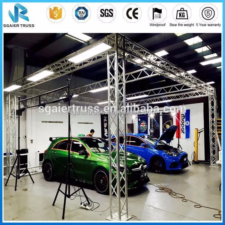 Профессиональная моды алюминиевая выставка ферменная конструкция активности освещения фермы этапе