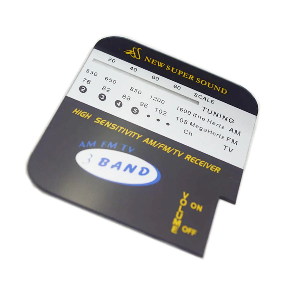 PET material Embossed membrane overlay with  3M adhesive