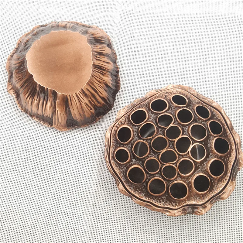 Wholesale Price Lotus Seed Holes Metal Incense Burner Portable Home Coil Incense Holder Burner