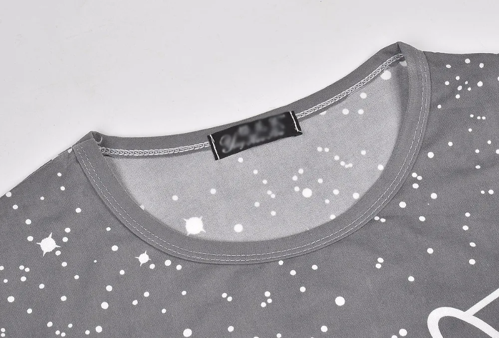 OEM Customized Tees Mens Milk Star Printing Short Sleeve T-Shirt