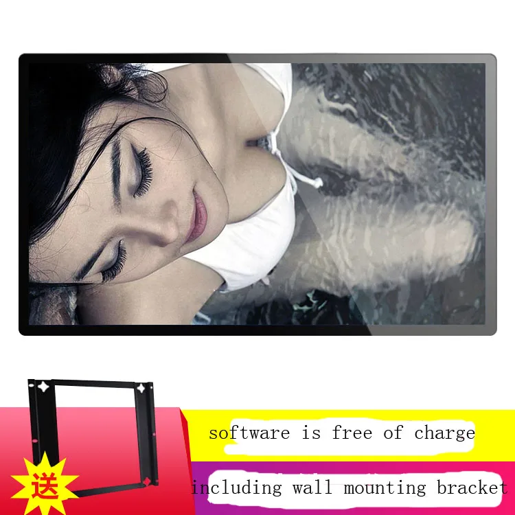 HD 32 inch TFT LCD LED monitor display support HDM1 DVI VGA AV DP input ports including wall mounting bracket