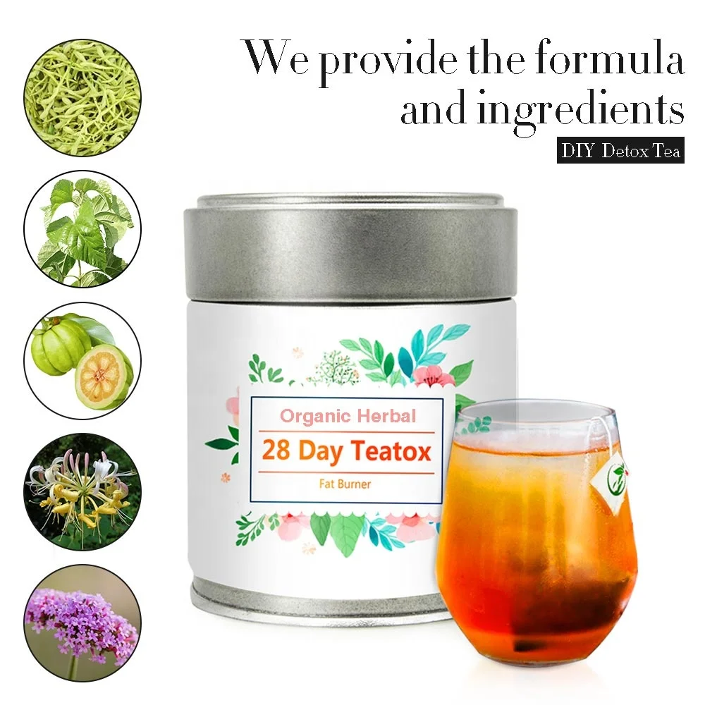 For Weight Loss Triple Leaf 14 days Detox Slim Skinny Organic Slimming Matcha Private Label Tea Droppshipping 28 Days Detox Tea