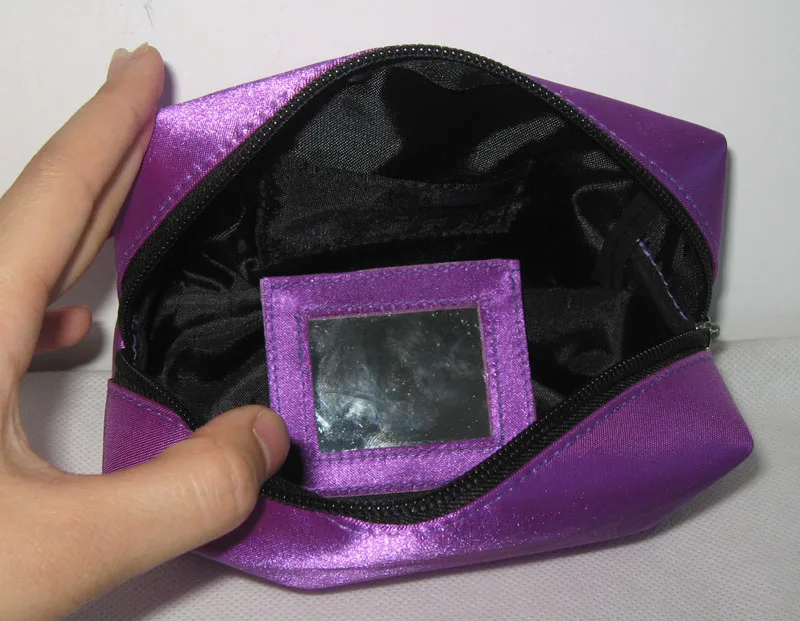 Nylon Makeup Bag Cosmetic Bag Promotional Travel Cosmetic Bag With Mirror Waterproof