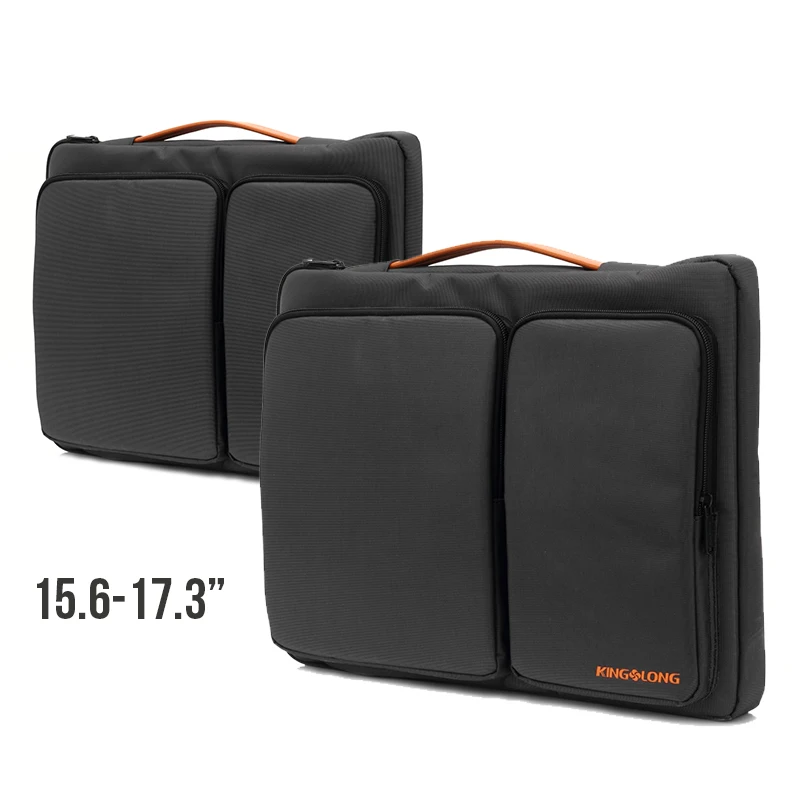 KINGSLONG Wholesale 360 Protective 15.6 Inch Laptop Men Polyester Conference Briefcase Sleeve Compatible Laptop Sleeve Bag