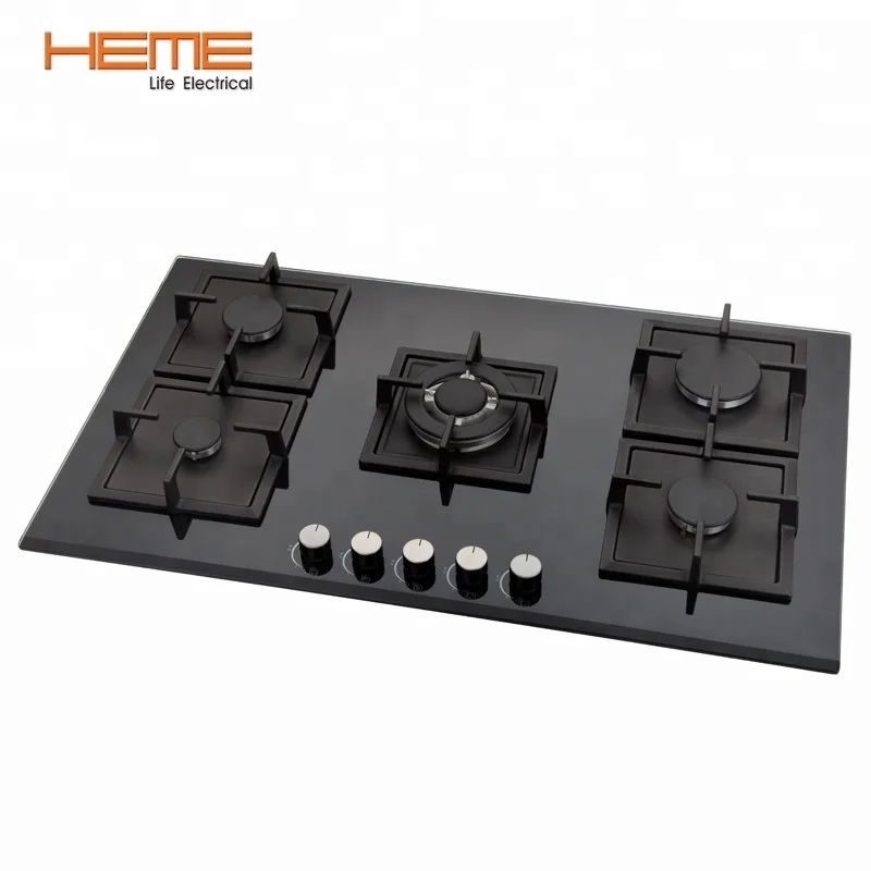 Kitchen cooking appliances 5 burner built in gas stove with CE and ETL certificate