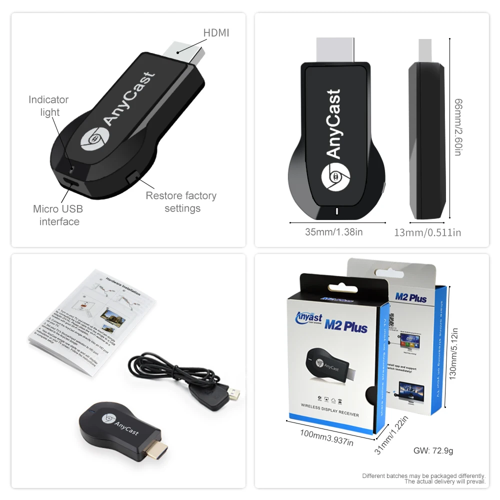 
HD Streaming Media Player Wifi Dongle Miracast for iPad and for mac to TV 