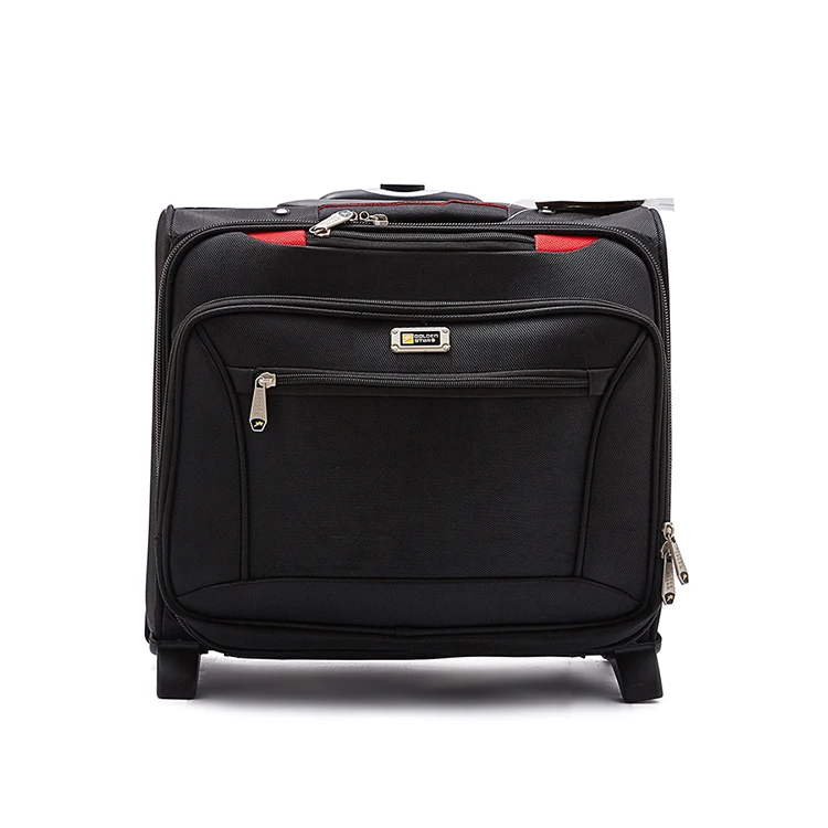 1680D Polyester Laptop Trolley luggage, suitcase with 2 stand feet