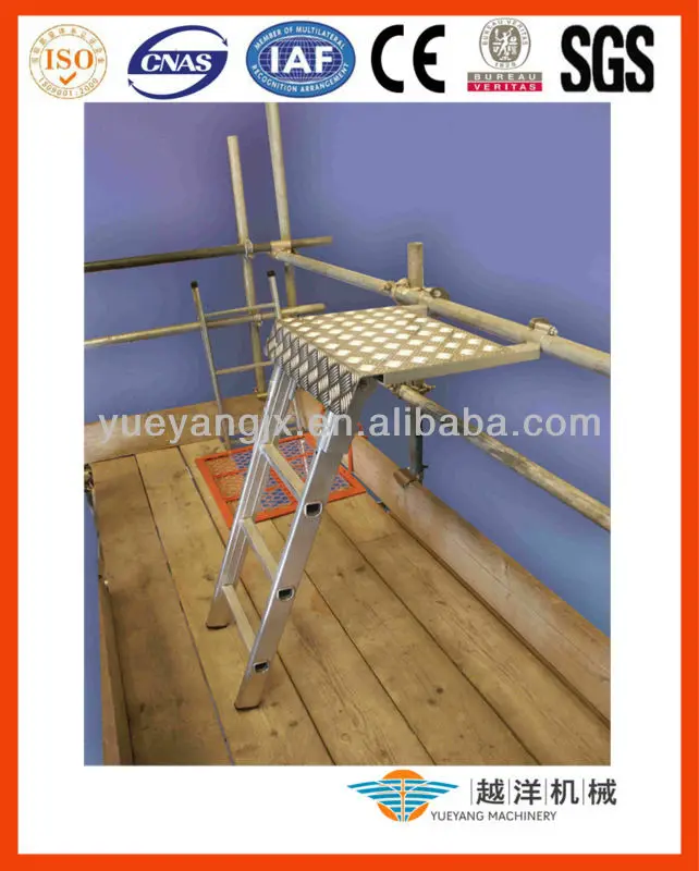 Алюминиевая Шаговая платформа для строительных лесов с умным дизайном