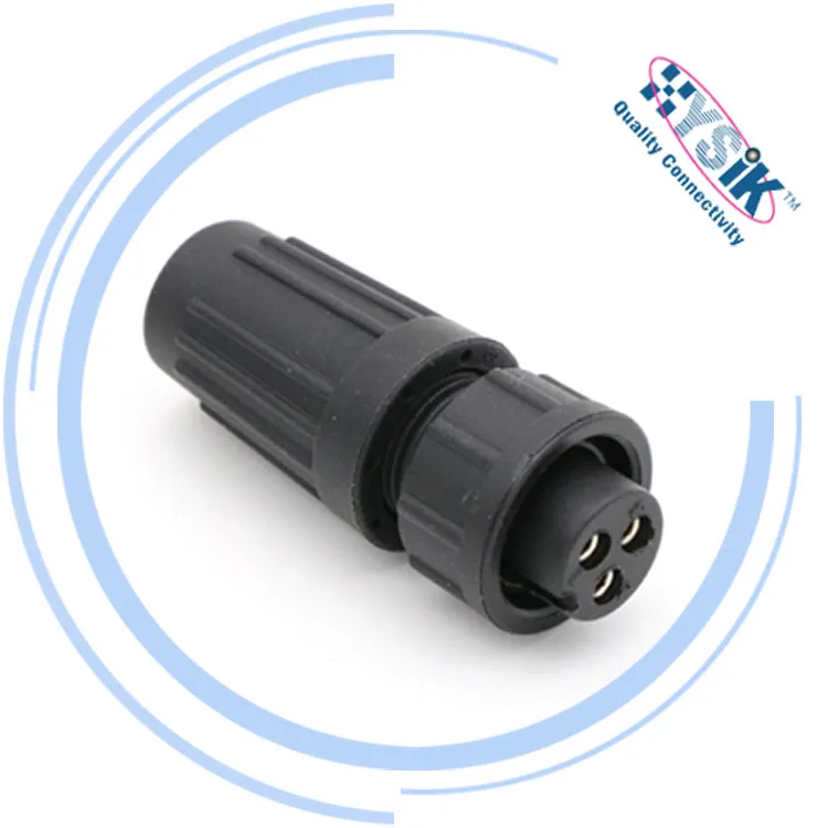 
waterproof plastic Conxall/Switchcraft female male IP68 LTW 2 3 4 5 6 7 8 10 12 pin poles bayonet Lock connector 
