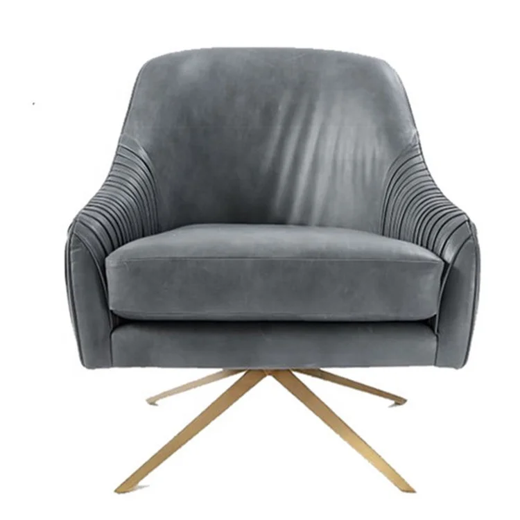 Modern rocking seat balcony study single sofa chair fabric leisure chair