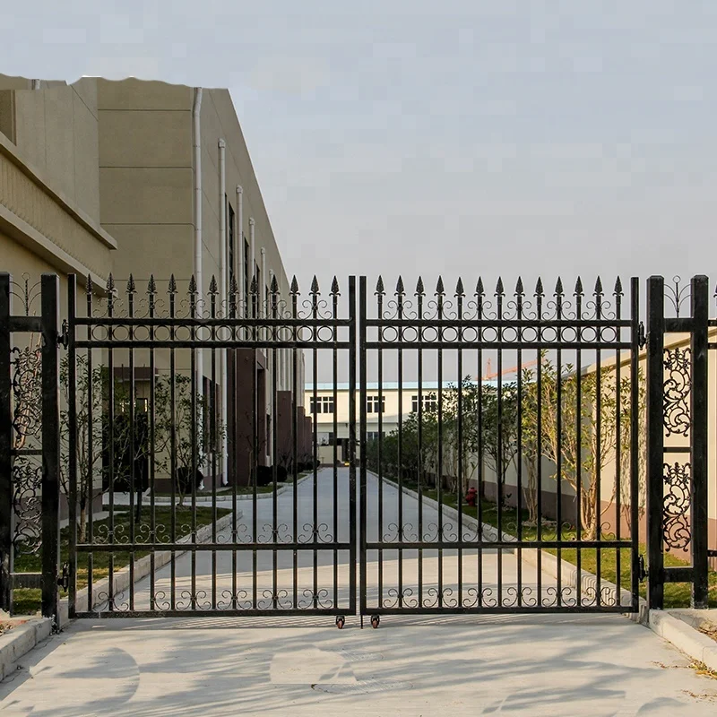 China supplier cheap wrought iron main gate designs home high quality sliding gate for sale