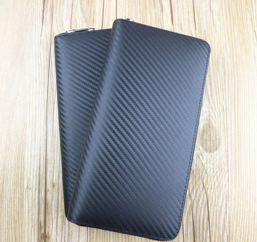 Amazon Hot Sales Carbon Fiber Wallet Long Men Wallets Factory on Sales online Free Shipping