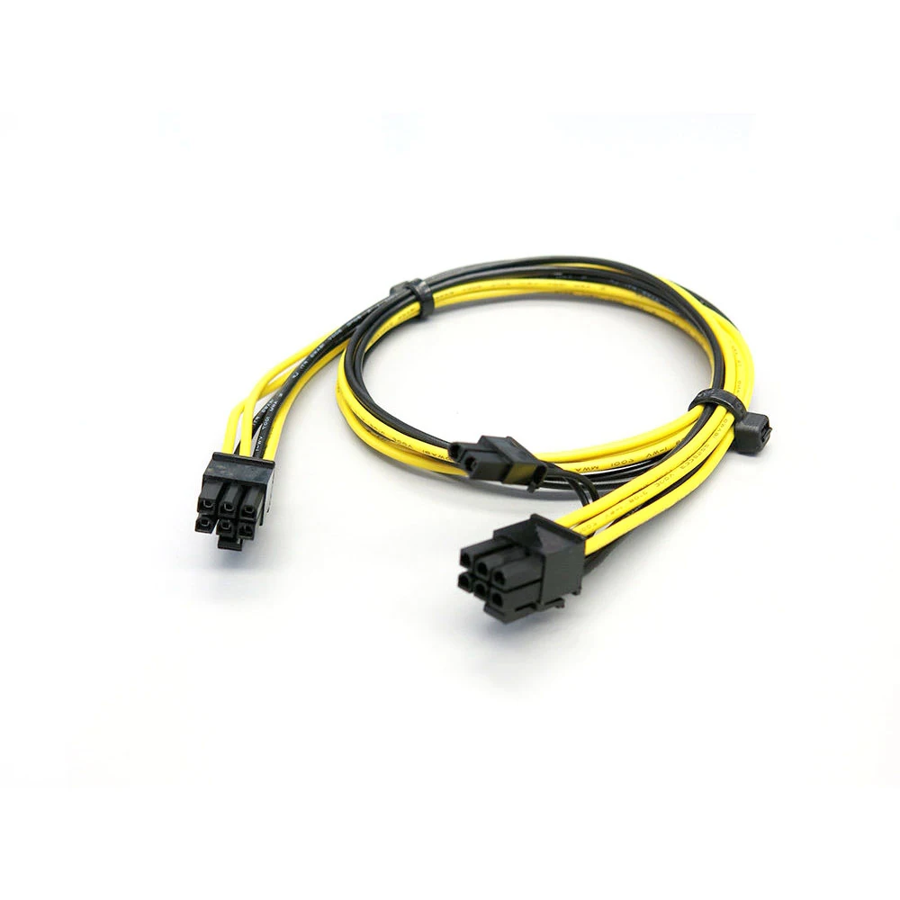 Molex двойной Floppy 6 Pin Pci-E видеокарты силового кабеля