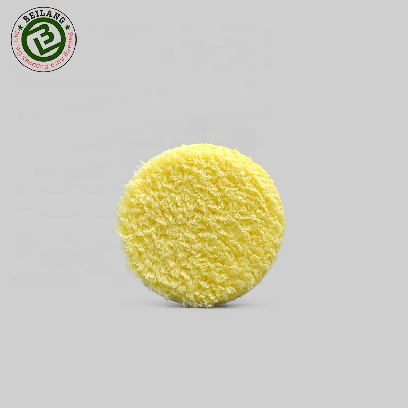 3 дюйма, стекольное воск микрофибра режущий диск с подробным описанием автомобильный воск губки аппликатора Подушечка для полирования