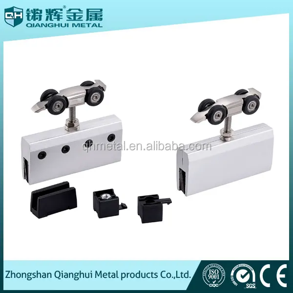 Floor guide parts 4 wheels aluminum sliding door track roller