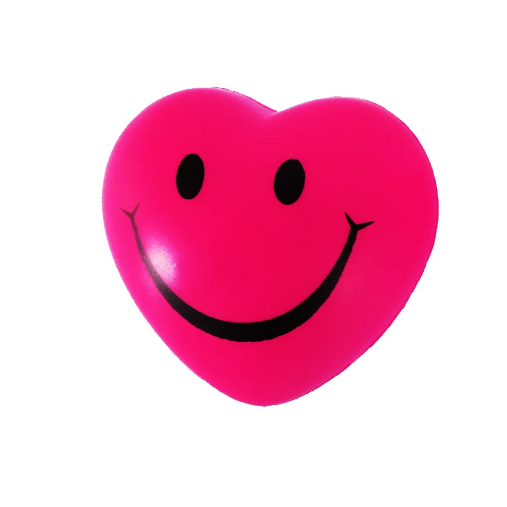 
happy smile smiley face bouncy squeeze foam sponge ball pu stress relief toy 