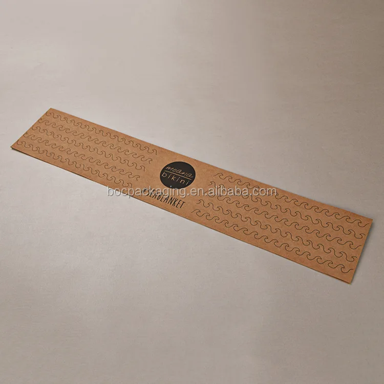 Custom Printed band Wrapper Paper Towel Packaging Sleeve