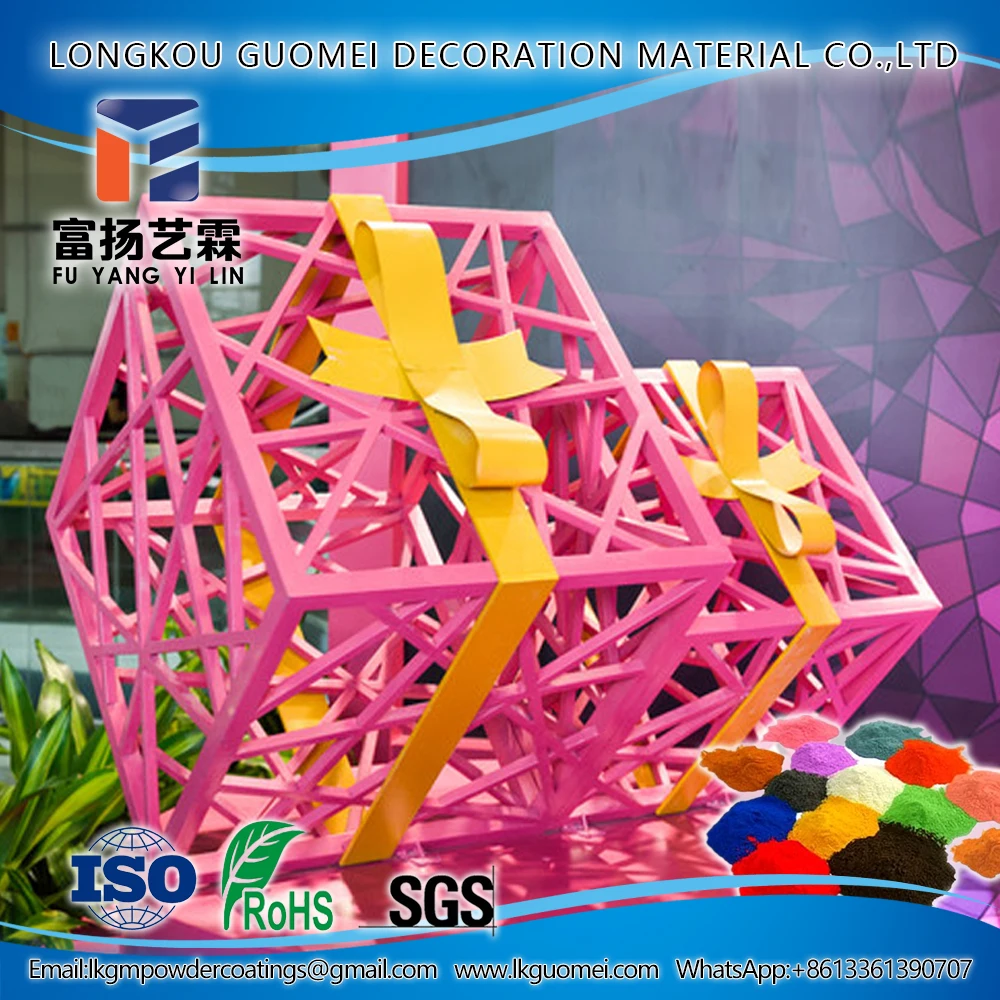 Super durable smooth Lemon Yellow Motorcycles and car component Powder Paint