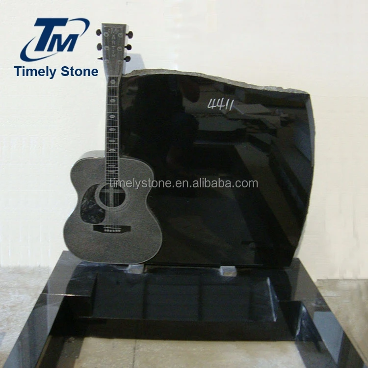 
New design granite guitar headstones/monuments 