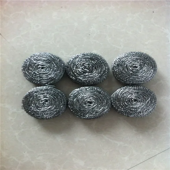 durable flat stainless steel scourer in bulk packing AISI 410 scrubber sponge