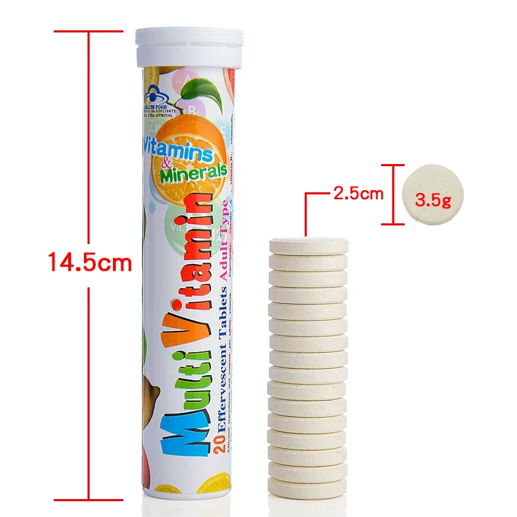 Таблетки для добавления цельных продуктов, мультивитамины и минералы, шипучие таблетки