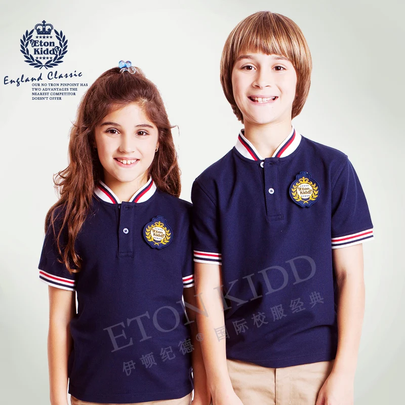 
International polo shirt school uniform, factory custom primary school uniform, wholesale cheap kids school uniform 