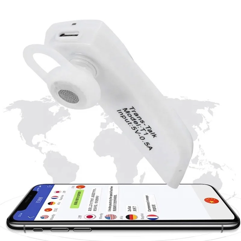 Наушники с трансляцией BT5.0, поддержка 33 + языков, умный переводчик в режиме реального времени