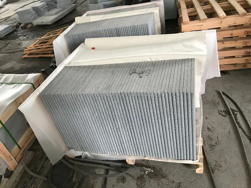 
G654 black sesame granite indoor paving stone tile 