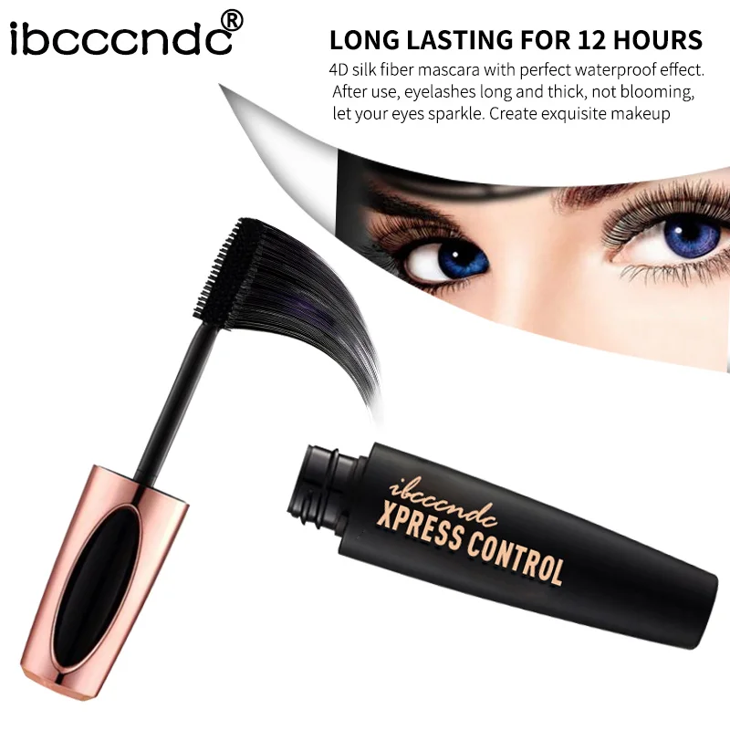 
New Silk Fiber Lash Mascara Waterproof Rimel 3d Mascara For Eyelash Extension 