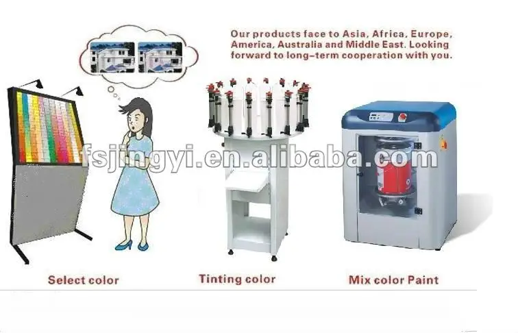 Wall paint making machines paint mixer and dispenser for shops