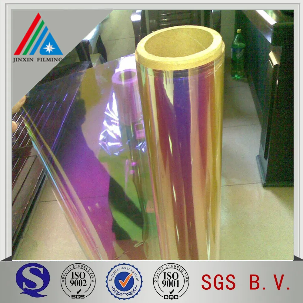 pet film rolls/ pet rainbow film iridescent film magical film/rainbow pet film